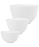 Large Silicone Bowls Set for Facial Masks | White Mixing Bowls - 3 Sizes for DIY Masks & Esthetician Use - Buy Online on GoSupps.com