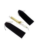 Flat Iron Case - Soft Cotton Sleeves & Travel Pouch for Hair Tools (2Pcs Black) | International Shipping Available - Buy Online on GoSupps.com