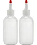 BRIGHTFROM 4 OZ Squeeze Hair Color Applicator Bottles with Red Top Cap - Pack of 2 | Refillable, Leak Proof, Multi Purpose/Coloring - Buy Online on GoSupps.com