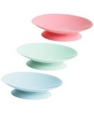 KALLORY Kids Bowl Suction Pad Set - 3pcs | Suction Cup Stickers | Silica Gel | Tricolor - Buy Online on GoSupps.com