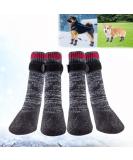 Quacoww Anti-Slip Dog Shoes - Waterproof Rubber Sole for Large Dogs | 2 Pairs with Adjustable Straps for Indoor & Outdoor Protection - Buy Online on GoSupps.com