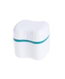 MILISTEN Denture Case with Sieve - Green Storage Box for Teeth & Rinsing Basket | Durable Travel Denture Cup with Lid - Buy Online on GoSupps.com