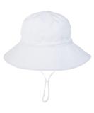 XYIYI Kids Bucket Hat | Adjustable Sun Hat for Boys Girls 2-6 Years | Breathable Beach Hat - White - Buy Online on GoSupps.com