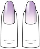 Ain Katy Violet Ombre Nail Film - 40 Ultra-Thin Self-Adhesive Nail Wraps for Stunning French Nail Designs - Buy Online on GoSupps.com