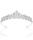 Semato Rhinestone Crown Tiara - Princess Crystal Silver Headpiece for Women/Girls | Perfect for Birthday, Prom, Wedding, Christmas, Valentine's Day - Buy Online on GoSupps.com