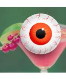 12 x 6cm Halloween Eye ball edible cocktail drink toppers uncut Halloween Party orange - Buy Online on GoSupps.com