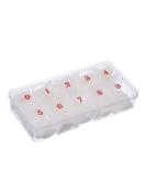 Premium Diercosy False Nail Storage Box | Transparent Organizer with 10 Compartments for Acrylic Nails & Accessories - Buy Online on GoSupps.com