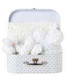 Winter Baby Clothes Set for Newborn Girls - Baby Shower Gift with Fleece Blanket, Knitted Booties, and Hat - Newborn Winter Essentials Kit for Baby Girl - Buy Online on GoSupps.com