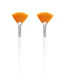 Soft 'N Style Facial Brushes Fan Mask Brush, Soft Makeup Brushes, Mask Applicator Brushes Tools Cosmetic Tools for Peel Mask,Mask Applicator Brushes Tools, Makeup Women Girls (2, Yellow) 2 Count (Pack of 1) Yellow - Buy Online on GoSupps.com