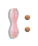 Double Head Volcanic Roller - Oil-Absorbing Facial Scooter with Interchangeable Stones | Portable Oil Control for Instant Matte Finish (Pink) - Buy Online on GoSupps.com