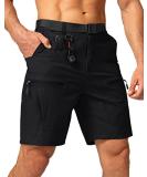Men's Hiking Cargo Shorts Stretch Quick Dry Outdoor Tactical Shorts for Men with Multi Pocket for Fishing Casual Black X-Large - Buy Online on GoSupps.com