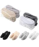 24 Pairs Non Slip Disposable Slippers - 11.02 x 4.33 inches - White, Light Gray, Black, Khaki - Buy Online on GoSupps.com