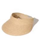 FURTALK Women's Wide Brim Straw Sun Visor Hat - Foldable Beach Visor for Summer, Khaki - Buy Online on GoSupps.com