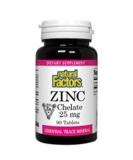 Natural Factors Zinc Chelate 25mg - Support for Healthy Skin & Immune Function - 90 Tablets - Buy Online on GoSupps.com