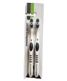 Borussia M nchengladbach Toothbrush 2 Series Pack | Official Fan Merchandise | Modern Design Medium-Soft Bristles Ergonomic Handle - Buy Online on GoSupps.com