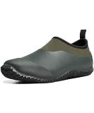 TENGTA Unisex Waterproof Garden Shoes Rain Boots Car Wash Footwear - Dark Green - Size 12.5 Women/11 Men - Buy Online on GoSupps.com