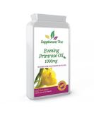 Evening Primrose Oil EPO 1000mg Capsules | Vegan Supplement with GLA & Vitamin E | Cold Pressed, 90 Count | 100% Quality Guarantee - Buy Online on GoSupps.com