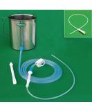 HealthAndYoga GutFlo Enema Kit - Stainless Steel 2 Quarts Complete with Nozzles & Tubing for Coffee & Water Colon Cleanse - Latex Free Home Therapy - Buy Online on GoSupps.com