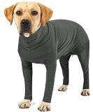 Etdane One-Divider for Dogs | Surgery Recovery Suit Prevents Hair Loss & Anxiety | XXL XXXL Gray Jumpsuit - Buy Online on GoSupps.com