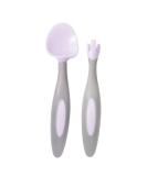 Boysenberry Toddler Cutlery Set with Unique Fork and Spoon | Easy Grip Utensils for Kids - Buy Online on GoSupps.com