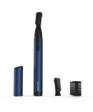 Upgraded Precision Eyebrow Trimmer - Battery-Operated Electric Razor & Grooming Tool in Navy Blue | No Pulling Sensation - Buy Online on GoSupps.com