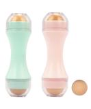 Oil-Absorbing Volcanic Face Roller for Oily Skin Control - Reusable Facial Care Tool (Blue/Pink) - Buy Online on GoSupps.com