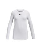 Under Armour Girls' Cozy Long Sleeve Crew Neck T-Shirt - White/Black, Medium - Buy Online on GoSupps.com