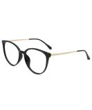 Firmoo Blue Light Filter Gaming & Reading Glasses for Men & Women - Anti Blue Light Protection - Black with Gold - 0.0x Thickness - Buy Online on GoSupps.com