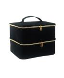 Boczif Double-Layer Nail Polish Storage Bag - Fits 30 Bottles - Adjustable Dividers - Nail Dryer Lamp Compartment - Manicure Organizer Case (Black) - Buy Online on GoSupps.com
