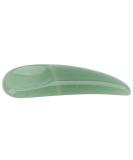 Curved Cosmetic Spatula - Mini Gua Sha Jadestone for Eye Cream & Makeup Application | International Shipping - Buy Online on GoSupps.com