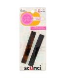Scunci No Slip Grip Barrettes - Black & Brown (2 Pack) for All Day Hold - Buy Online on GoSupps.com