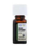 Aura Cacia Organic Peppermint Essential Oil 0.25 fl oz - Pure Aromatherapy - Buy Online on GoSupps.com