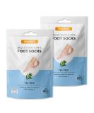 Profoot Moisturising Foot Socks - Deep Treatment for Feet - Ideal for Dry Skin - Soothes Softens & Deeply Hydrates Cracked Heels & Skin - Intensive Repair for Dry Skin - Vitamin E & Tea Tree - 2 Pack - Buy Online on GoSupps.com