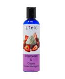 Lick Strawberries & Cream Massage Oil - Edible Body Oil with Vitamin E for Couples | 4 oz Premium Warming Coconut Infused Oil for Date Night - Buy Online on GoSupps.com