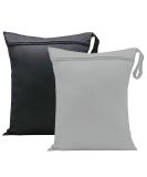 Wet Dry Bags 13x14 Inch - Waterproof Nappy Changing Bags for Babies - 2 Pack Cloth Diaper Bags for Swimming, Travel, Gym - Black/Grey - Buy Online on GoSupps.com