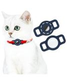 AirTag Silicone Case for Dog Collar - Adjustable Portable GPS Finder for Cats & Dogs (2 Pack Dark Blue) - Buy Online on GoSupps.com