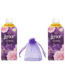 Lenor Fabric Conditioner 42 Washes 1.386L Wellbeing Collection Exotic Bloom & Moonlight Lily Scent Pack of 2 + for You: Organza Small Bag - Buy Online on GoSupps.com