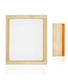 Worown 10x14 Inch Wooden Silk Screen Printing Frame with 110 White Mesh + 4x10 Inch Squeegee - Buy Online on GoSupps.com