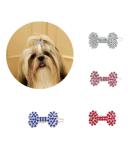 Diamond Dog Bone Hair Clip - 4-Pack | Princess Hair Accessories for Long-Haired Dogs & Cats - International Shipping Available - Buy Online on GoSupps.com