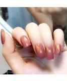 SETHEXY Cat Eye False Nails - 24 Piece Dark Pink Nail Art Tips for Women & Girls | Complete Cover UV Design - Buy Online on GoSupps.com