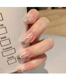 Brishow Short Artificial Flame Press On Nails - 24pcs Sparkle Set for Women & Girls | International Shipping Available - Buy Online on GoSupps.com