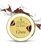 Shubhr Ayurvedic Chocolate & Vanilla Lip Balm | Ghee for Dry Lips | Paraben & Sulphate Free | 15g 12 Herbs - Shop Internationally - Buy Online on GoSupps.com