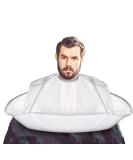 Efinite Foldable Umbrella Hair Cutting Cape - Waterproof Professional Kit for Barbers & Stylists | Salon & Home Use (Silvery - Buy Online on GoSupps.com