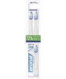 Aronal Eco-Dent Toothbrushes - Mittelhart 3-Pack | Changeable Heads for Effective Cleaning & 72% Less Plastic - Buy Online on GoSupps.com