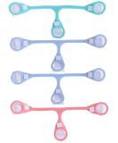 Hicat 4 Pack Cloth Diaper Fasteners - Replaces Pins - Blue, Green, Pink (GPB-4 Pack) - Buy Online on GoSupps.com