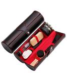 Shoe Polish Kit Cleaning Shine Care Barrel Set PU Travel Shoe Shine Brush kit with Brush Travel Case Luxury Premium Soft Horsehair Bristle Dauber Wooden Applicator Shoehorn Cloth 11 Piece - Buy Online on GoSupps.com