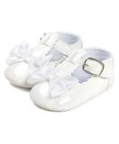 LACOFIA Baby Girls Anti-Slip First Walking Shoes Infant Bowknot Mary Jane Princess Party Shoes Prewalkers 3-6 Months D White - Buy Online on GoSupps.com