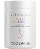CodeAge Teen Clearface Vitamins All Skin Types 60 Capsules - Buy Online on GoSupps.com