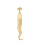 Beauty7 DIY Hair Extensions - 50 PC Remy Real Hair U-Tips 20 Inch Platinum Blonde #60 - 50cm Bonding Hair Extensions - Buy Online on GoSupps.com