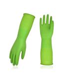 Vgo 2-Pairs Reusable Long Sleeve Latex Dishwashing Gloves - Size L, Green (RB2143) - Buy Online on GoSupps.com